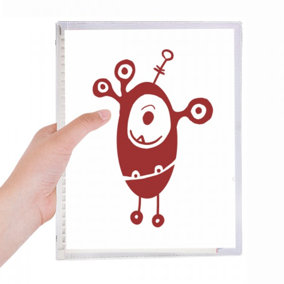 alien monster creature cyclops notebook loose diary refillable journal statiry