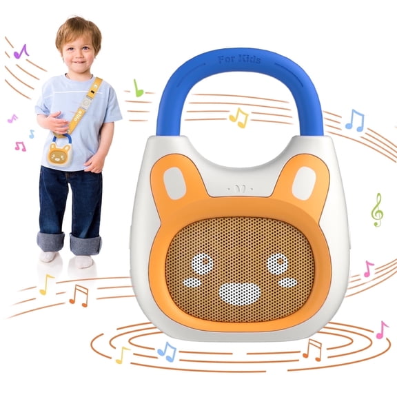 alilo Pocket Bunny Portable Toddler Music Player for Ages 3-8, Preloaded 120+ Stories, Songs, Lullabies, White Noise, with Strap & Ring, Hi-Fi Sound