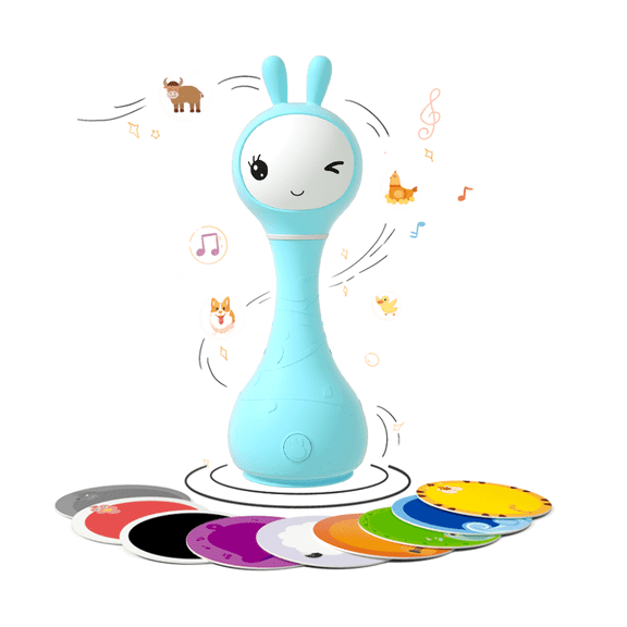 alilo Sonajero Para Bebs 0-12 Meses, Baby Rattle Con Luz, 66 Sonidos, 15 Canciones, 13 Cuentos, 5 Canciones De Cuna, Ruido Blanco, Reconocimiento De Color