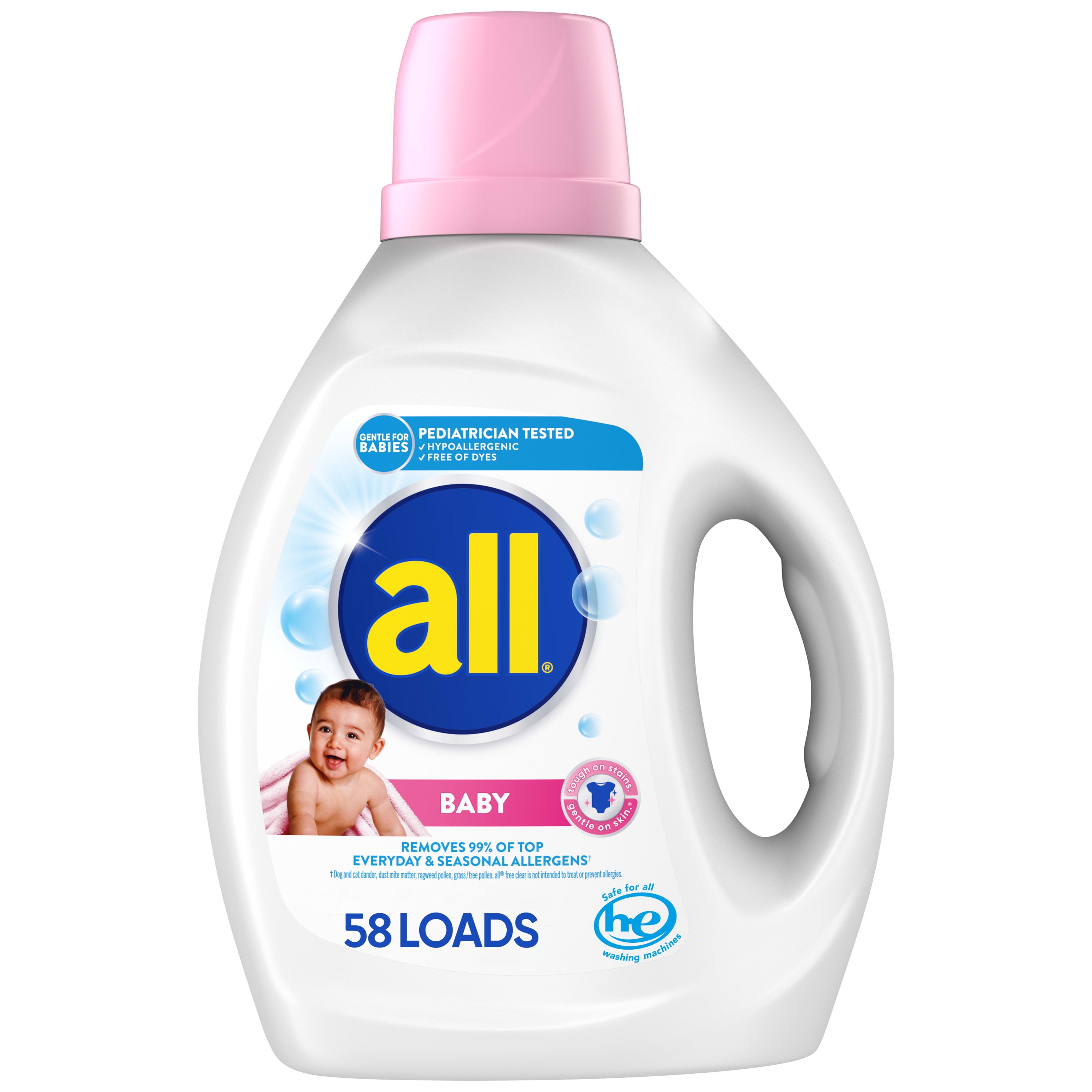 Dreft Pure Gentleness - Detergente líquido para bebé, sin fragancia, 46  onzas líquidas, paquete de 2