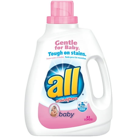 all Baby Liquid Laundry Detergent, Gentle for Baby, 94.5 Ounce, 63 Loads