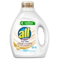 thumbnail image 1 of all Clean & Care with Keratin and Vitamin E, 49 Loads, Liquid Laundry Detergent Free Clear, 88 fl oz, 1 of 5