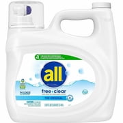 all Free Clear Liquid Laundry Detergent, 118 fl oz 3.7 quart 47463 | 2-Pack 2 Total