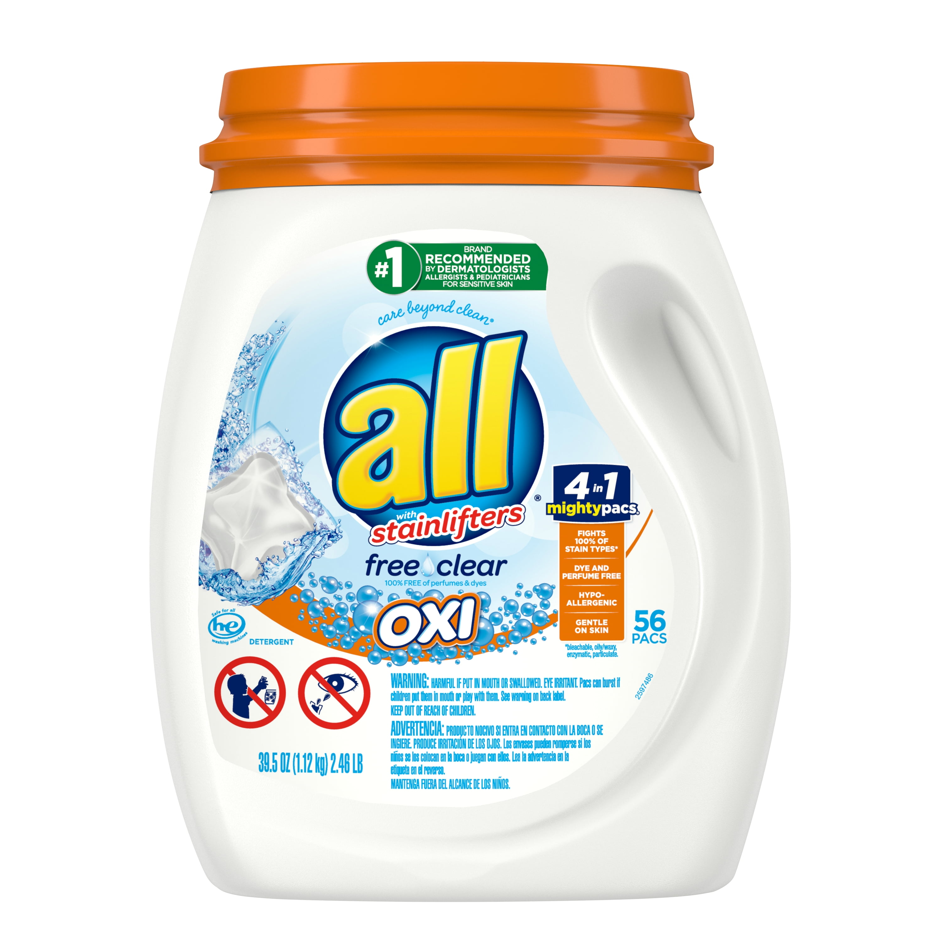 all Laundry Detergent Pacs, Mighty Pacs with OXI Stain Removers and