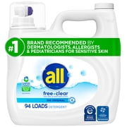 all Free Clear Liquid Laundry Detergent, 118 oz, 94 Loads