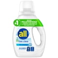 thumbnail image 1 of all Free Clear Liquid Laundry Detergent, 30 oz, 24 Loads, 1 of 12