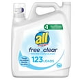all Liquid Laundry Detergent, Free Clear for Sensitive Skin, 184.5