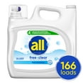 thumbnail image 1 of all Liquid Laundry Detergent Free Clear for Sensitive Skin (250 oz.,166 loads), 1 of 3