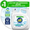 thumbnail image 1 of all Free Clear Liquid Laundry Detergent, Odor Relief, 141 oz, 79 Loads, 1 of 8