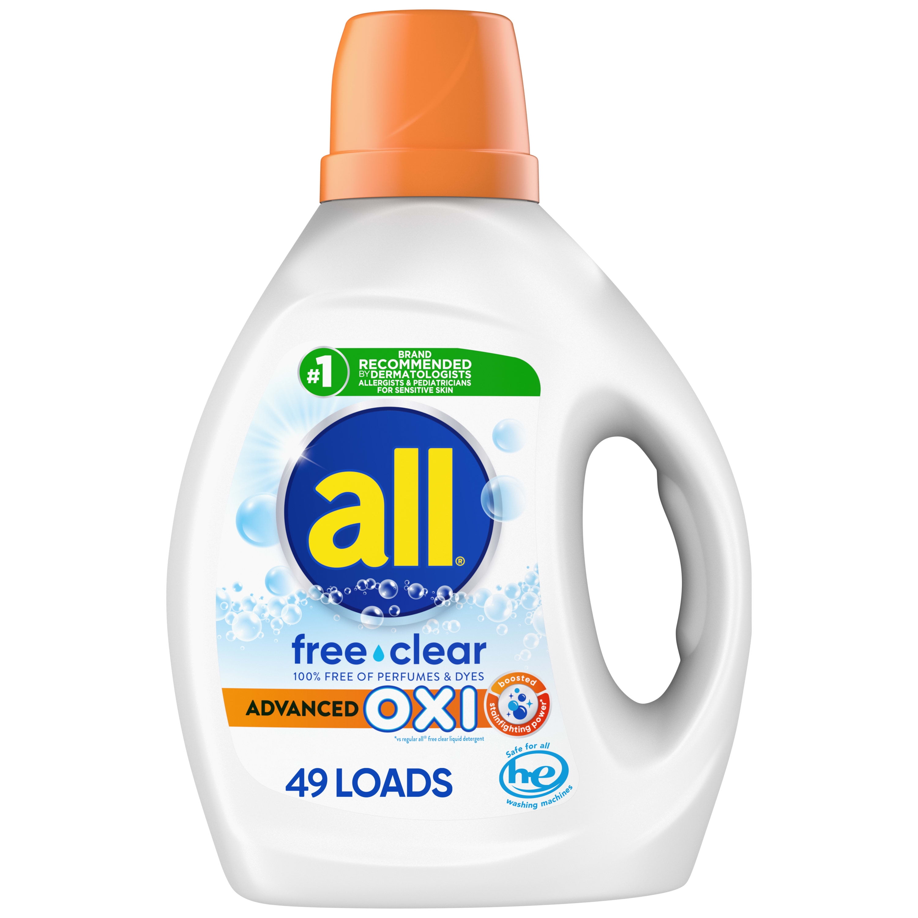 all Liquid Laundry Detergent with Advanced OXI Stain Removers and