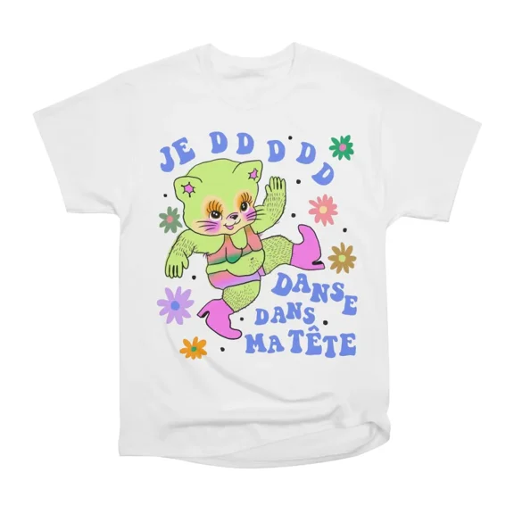 all gender je danse dans ma tte T-Shirt Tee Gift For Him Merch For Her Apparel For Friend