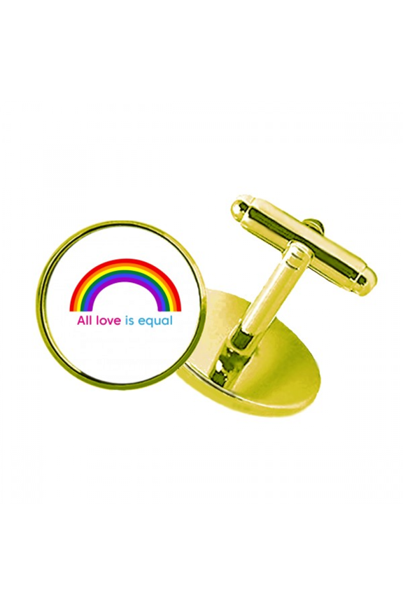 all love is equal art deco fashion studded business metal cufflinks en