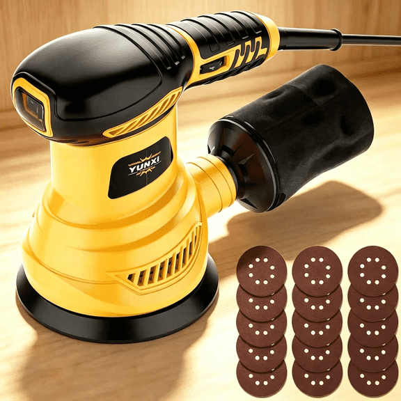 The all-new,upgraded 2026 model electric sander features a handheld design and high-performance dust collection; equipped with a high-power motor and sheets of sandpaper, it is the ideal choice