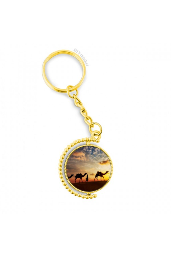 all the way to the silk road camel desert metal connector key chain  accessory en keyholder