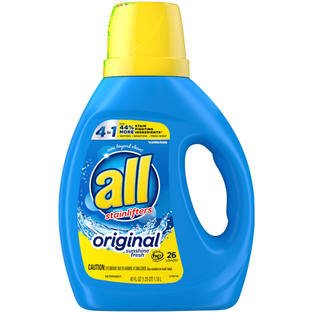 all with Stainlifters Original Liquid Laundry Detergent, 4 in 1 Stainlifter, 40 Ounces, 26 Wash Loads