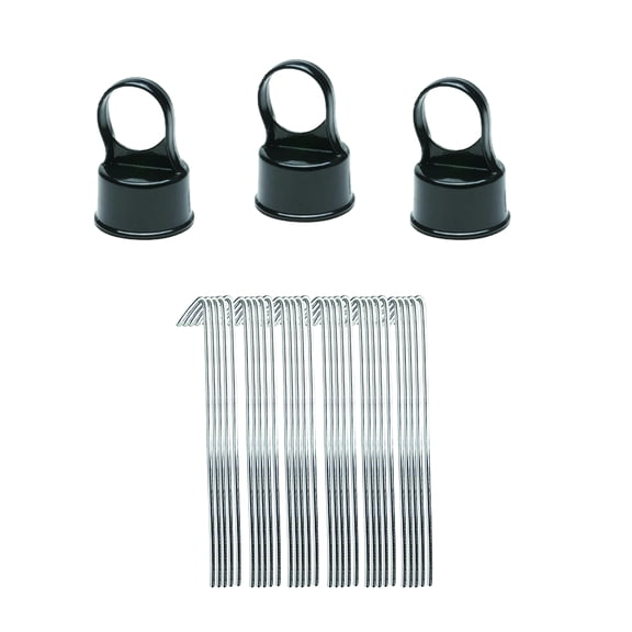 allFENZ Aluminum material with a black finish 1-5/8" Line Post Kit