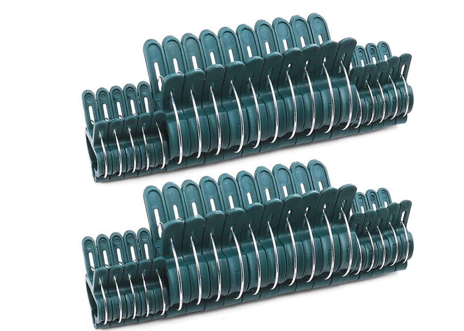 Green Plastic Plant Support Clips (50-Pack)