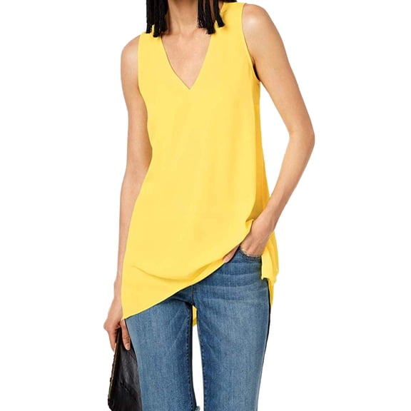 allbrand365 Designer Womens Handkerchief Hem Top Size-X-Large Color-Sunray