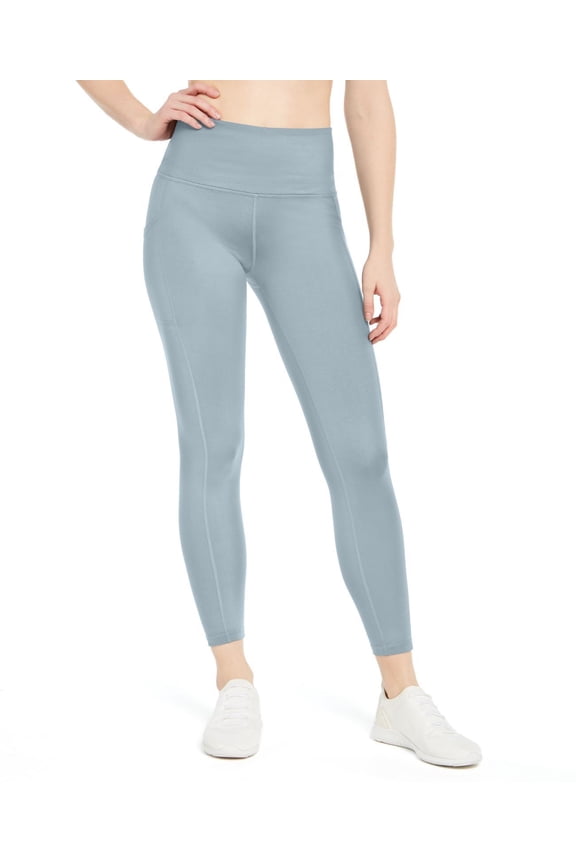 Designer Womens High-Waist Side-Pocket 7/8 Leggings Size Small Color Calming Blue