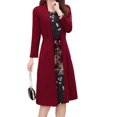 thumbnail image 1 of allbrand365 Womens Floral Printed 3/4 Sleeve Two Piece Dress, 1 of 4