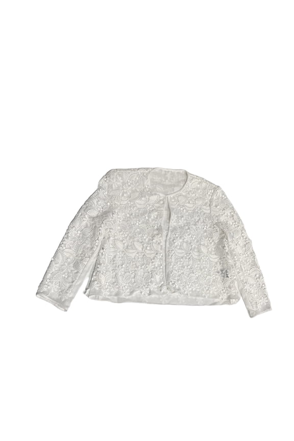 Womens Over Net Jacket,1-Piece Size Medium Color White