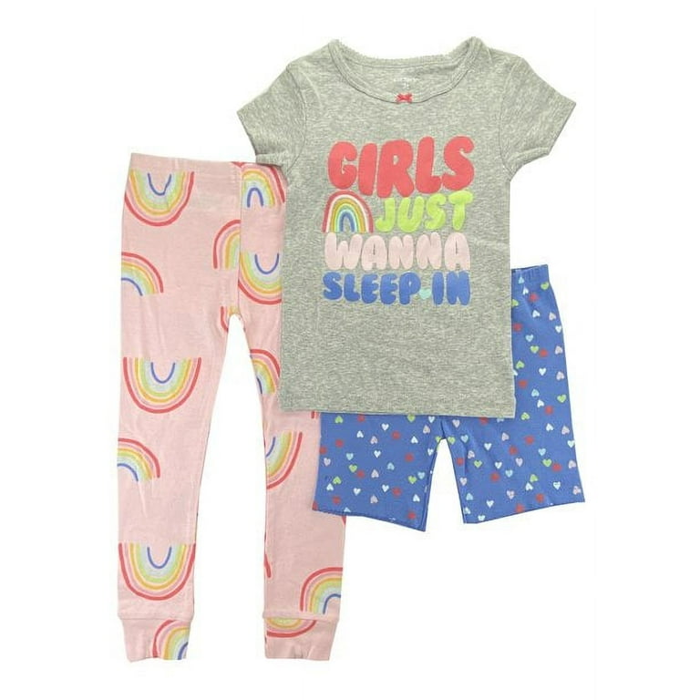 allbrand365 designer Girls Or Boys 3 Piece Cotton Pajama Set