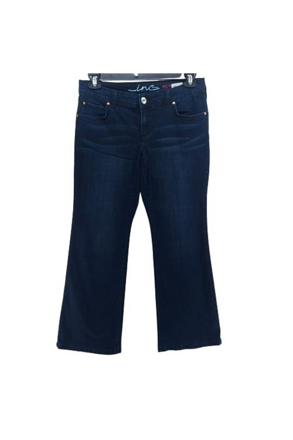 designer INC International Concepts Womens Flared Jeans,Blue,4