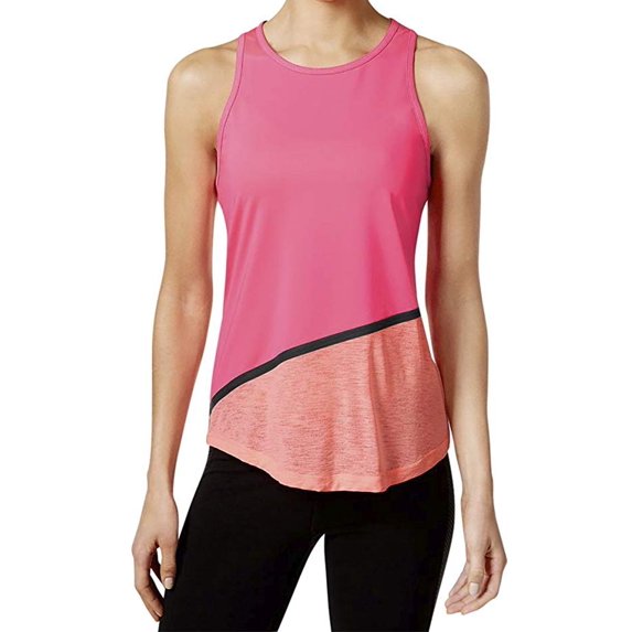 Ideology Womens Colorblock Fitness Tank Top;2XL
