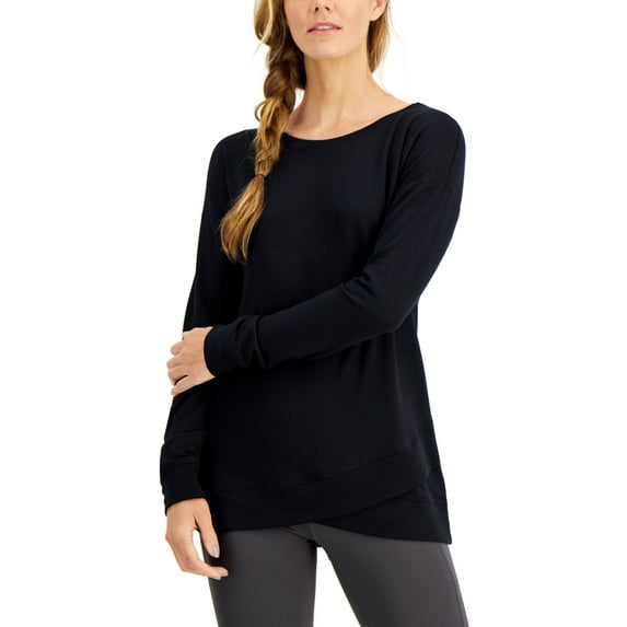 allbrand365 designer Ideology Womens Crossover-Hem Top