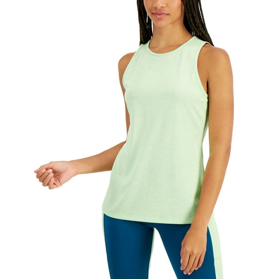 allbrand365 designer Ideology Womens Heathered Keyhole-Back Tank Top