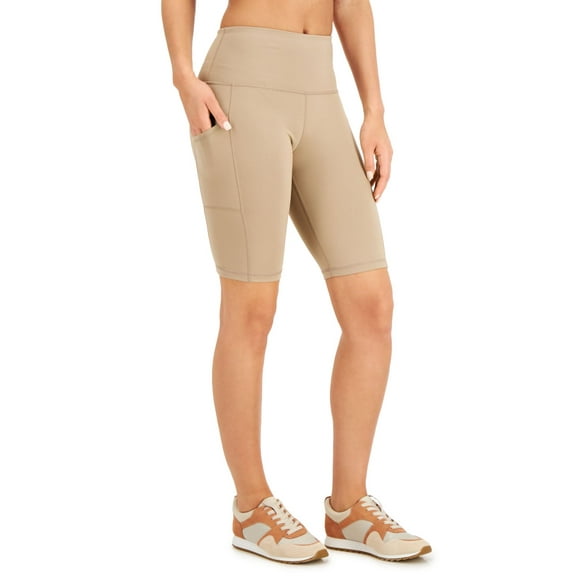allbrand365 designer Ideology Womens Pocket Bike Shorts,Coconut Palm,X-Small