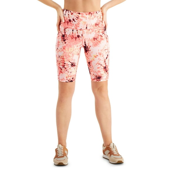 allbrand365 designer Ideology Womens Tie-Dye High-Rise Bike Shorts