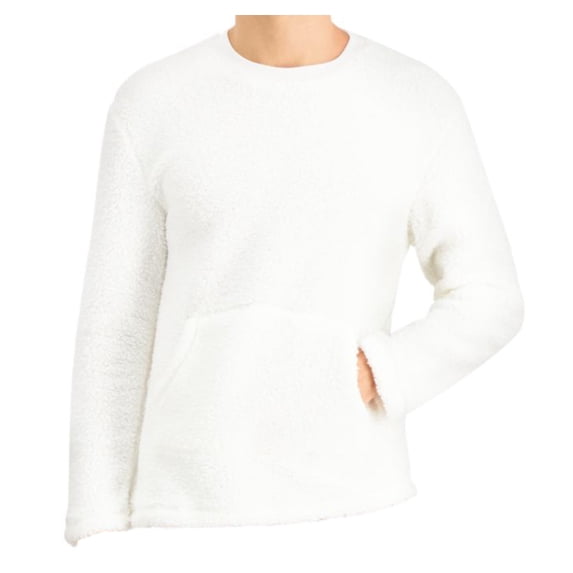 allbrand365 designer Mens Solid Long Sleeve Top,White,Medium