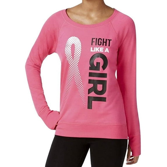 allbrand365 designer Womens Activewear Graphic Top Size-X-Small Color-Molten Pink