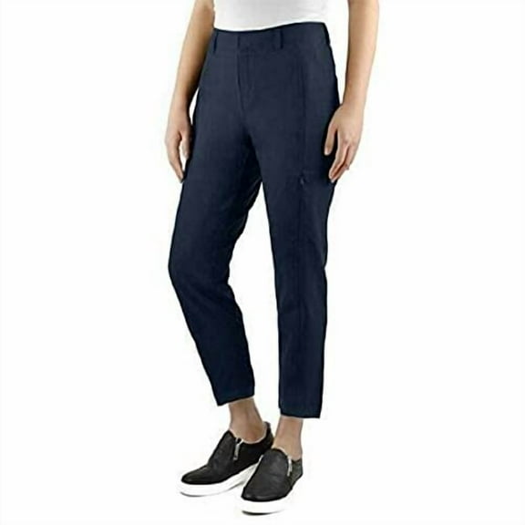 allbrand365 designer Womens Comfort Ankle length Pant,Black Heather,Small