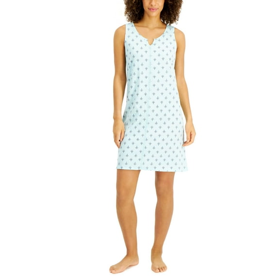 allbrand365 designer brand Lace Trim Cotton Nightgown Womens