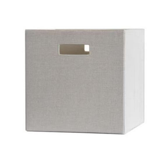 allen + roth (13-in W x 13-in H x 13-in D) Natural Fabric Collapsible Bin