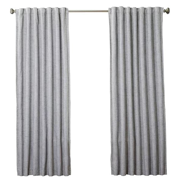 Anton 84-Inch Gray Blackout Thermal Lined Back Tab Curtain Panel