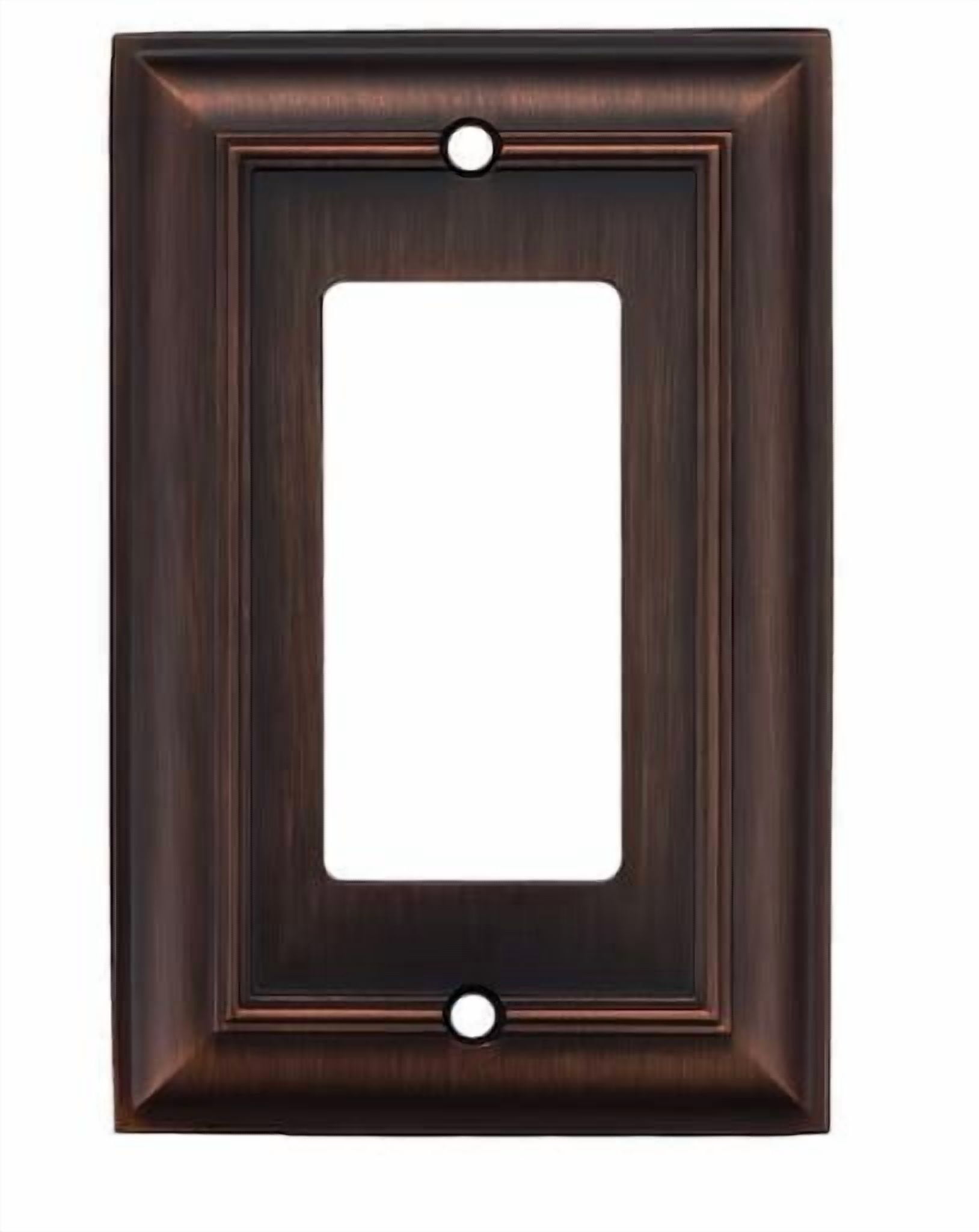 allen + roth Cosgrove 1-Gang Oil-Rubbed Bronze Zinc Indoor Decorator ...