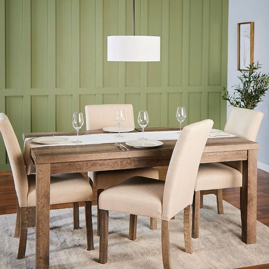 allen + roth Graysea Matte Black Modern/contemporary Drum Medium Hanging Pendant light