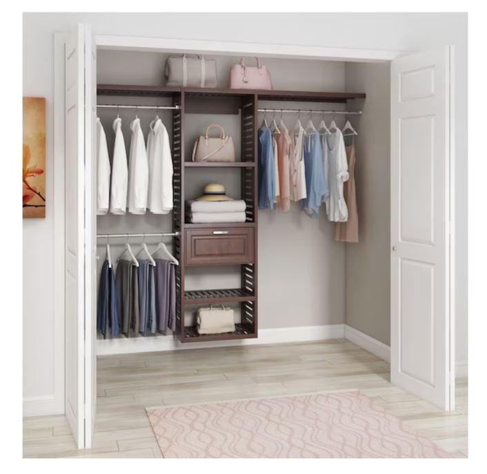 allen + roth Hartford 5-Feet to 8-Feet W x 6.33-Feet H Java Ventilated ...