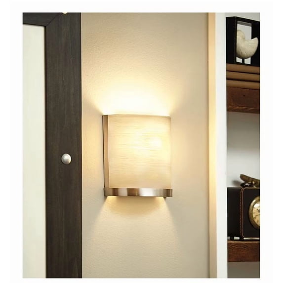 allen + roth Merington 6.5-in 1-Light Brushed Nickel Transitional Vanity Light