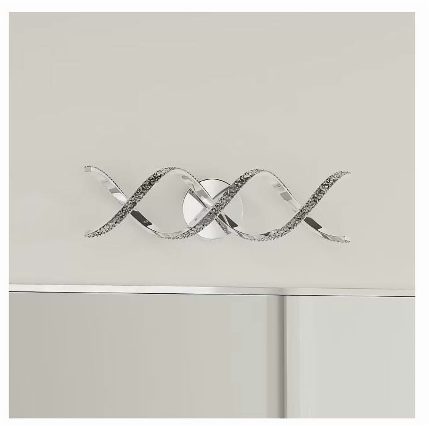 allen + roth Toccoa 22.06-Inches 2 -Light Chrome Integrated LED