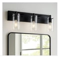 thumbnail image 1 of allen + roth Yuma 24-Inches 3 -Light Matte Black Transitional Vanity light bar, 1 of 5