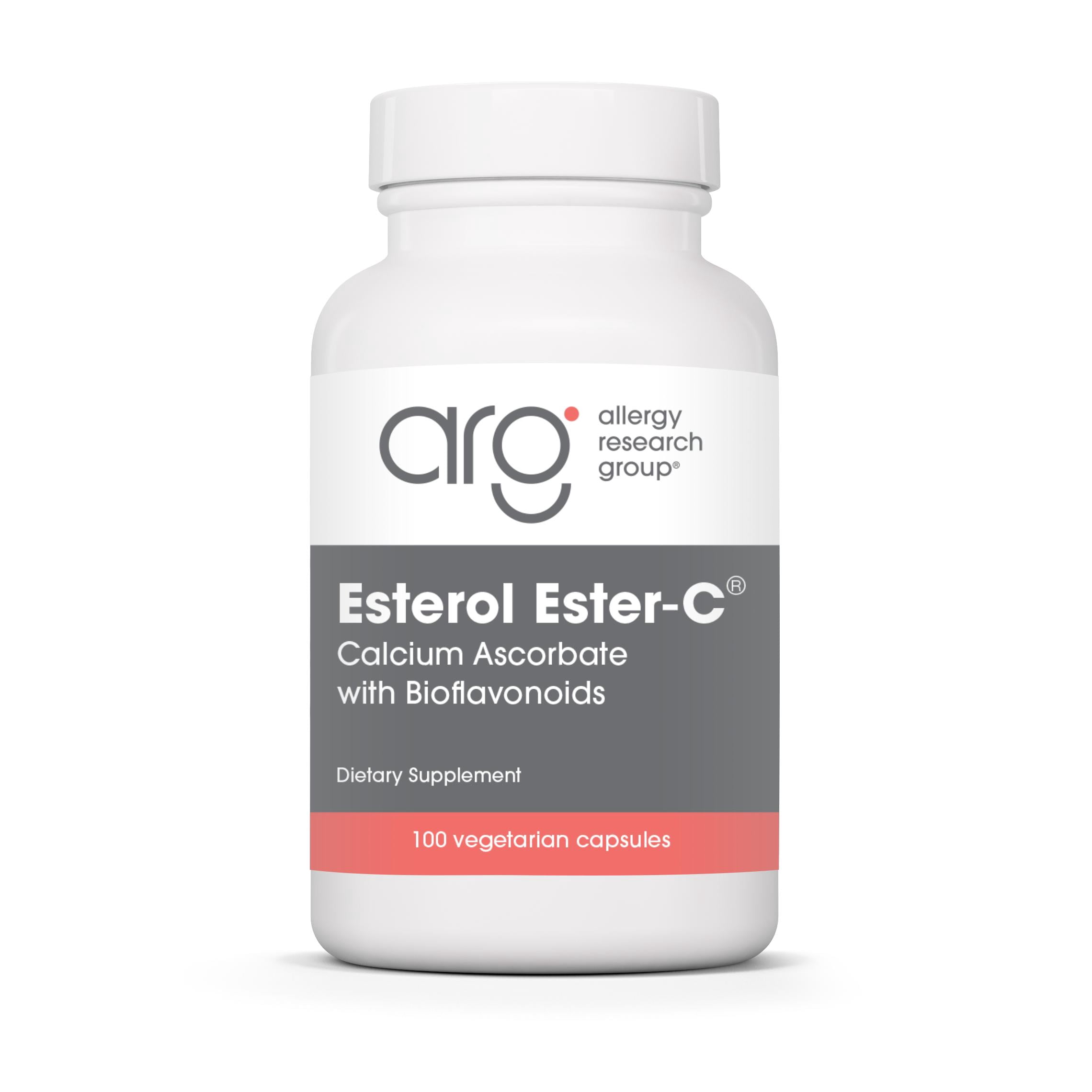 ARG Esterol Ester C - Delivers 1.35 g Vitamin C - Buffered Vitamin C with Bioflavonoids & Quercetin - Immune & Antioxidant Support - 100 Servings - 100 Capsules
