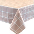 thumbnail image 1 of allgala Waterproof Check Design Printed PVC Vinyl Protective Tablecloth - 54x108 Inch - Pink - TC59209, 1 of 1