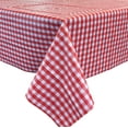 thumbnail image 1 of allgala Waterproof Check Design Printed PVC Vinyl Protective Tablecloth - 54x120 Inch - Red - TC59305, 1 of 1