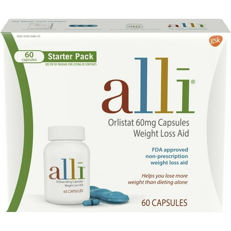 Alli Weight Loss Aid Resolution 120 Ct. and 60 Ct. Bundle