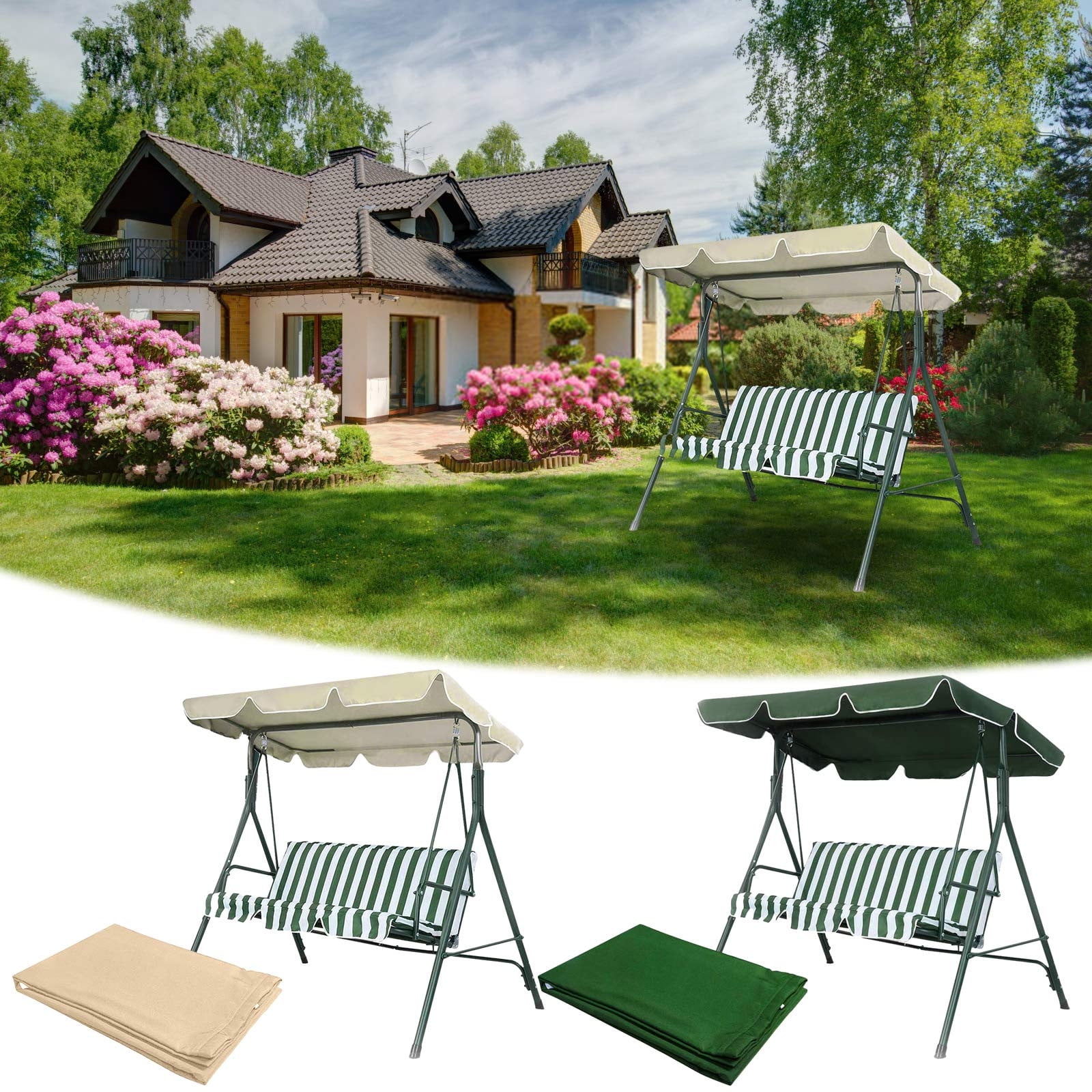 allowith Replacement Swing Seat Cover, Oxford Cloth Waterproof Seat