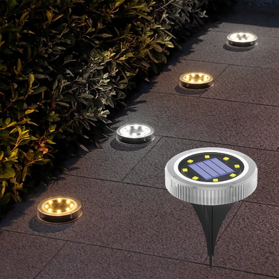 allowith Solar Lights for Outside, Outdoor Lights, Solar Garden Lights for Landscape, Solar Outdoor Lights, Walkway, Lawn, Steps Decks, Pathway Yard Stairs Fences, Led lamp, Waterproof